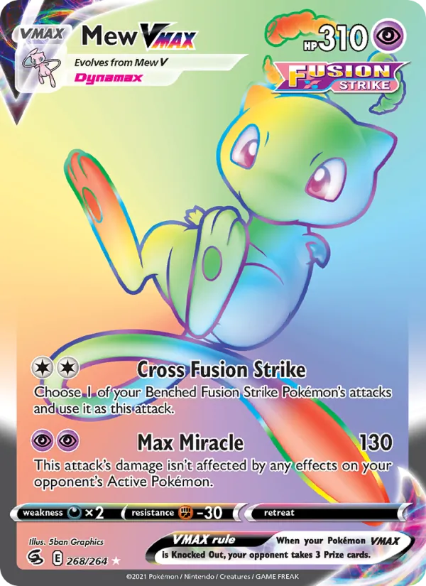 Mew VMAX, holofoil (swsh8-268_h)