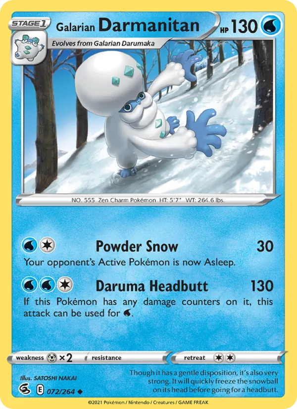 Galarian Darmanitan, normal (swsh8-72)