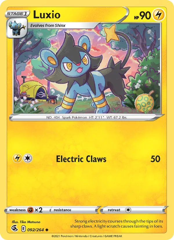 Luxio, normal (swsh8-92)