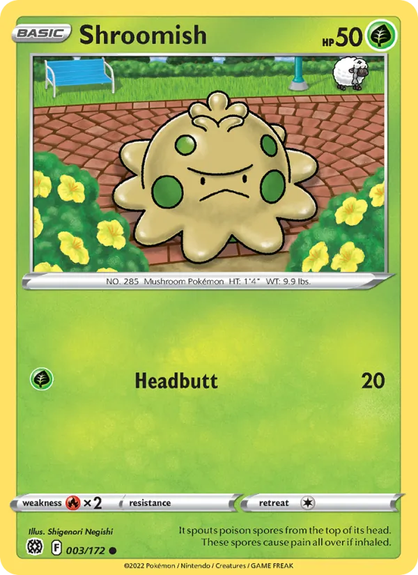 Shroomish, normal (swsh9-003)