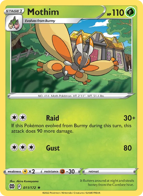 Mothim, normal (swsh9-011)
