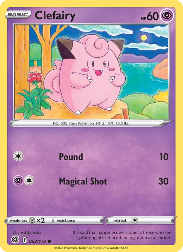 Clefairy, normal (swsh9-053)
