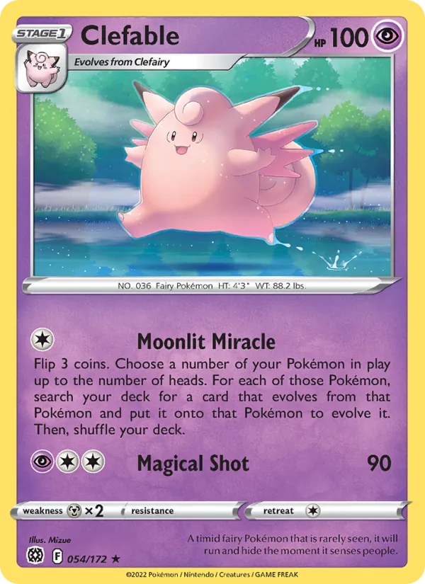 Clefable, normal (swsh9-054)