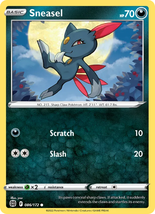 Sneasel, normal (swsh9-086)