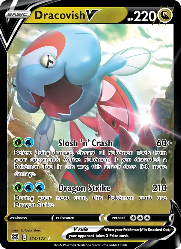 Dracovish V, holofoil (swsh9-114_h)