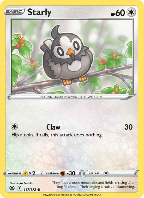 Starly, normal (swsh9-117)