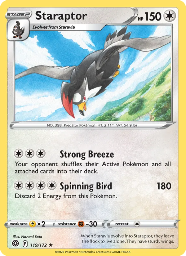 Staraptor, normal (swsh9-119)