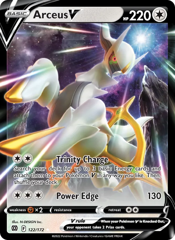 Arceus V, holofoil (swsh9-122_h)