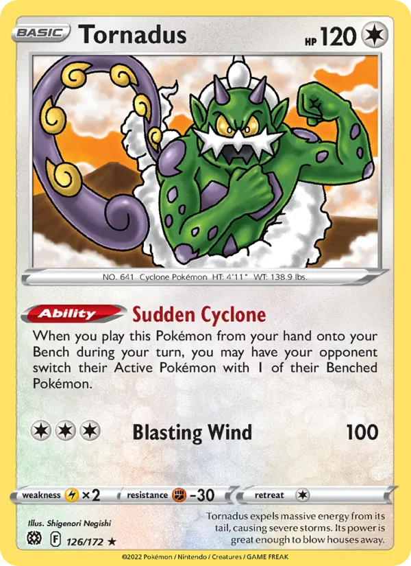 Tornadus, normal (swsh9-126)