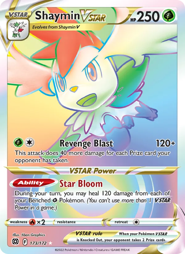 Shaymin VSTAR, holofoil (swsh9-173_h)