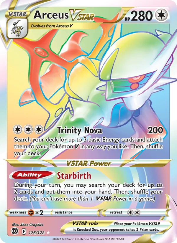 Arceus VSTAR, holofoil (swsh9-176_h)