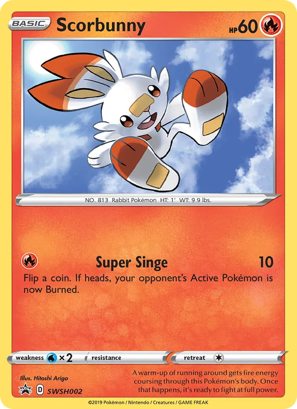 Scorbunny, holofoil (swshp-SWSH002_h)