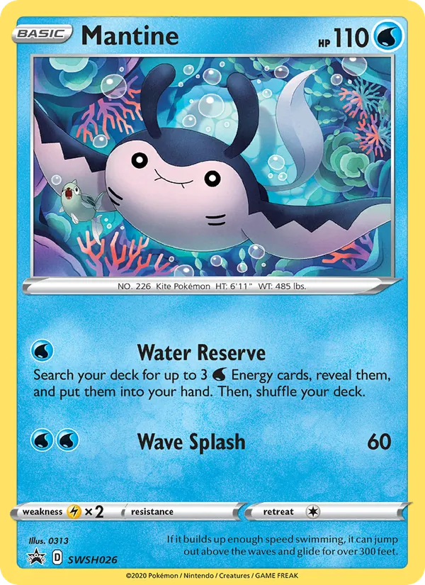 Mantine, holofoil (swshp-SWSH026_h)