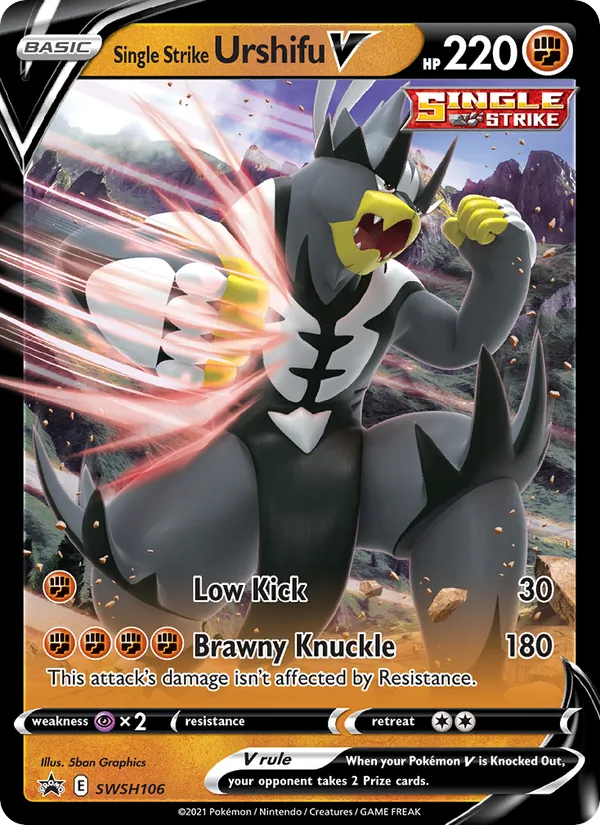 Single Strike Urshifu V, holofoil (swshp-SWSH106_h)