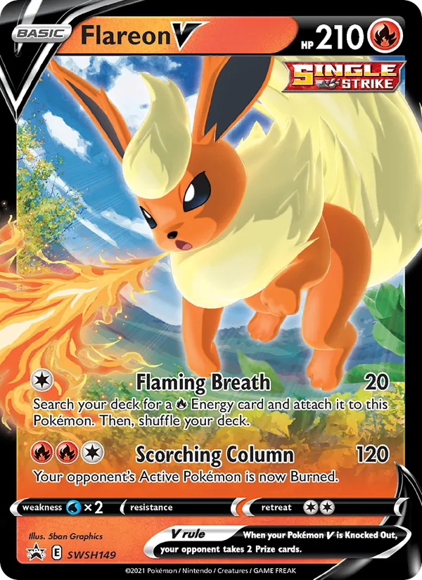 Flareon V, holofoil (swshp-SWSH149_h)