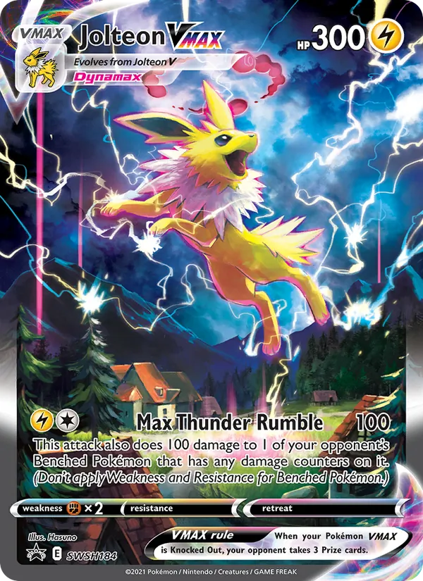 Jolteon VMAX, holofoil (swshp-SWSH184_h)