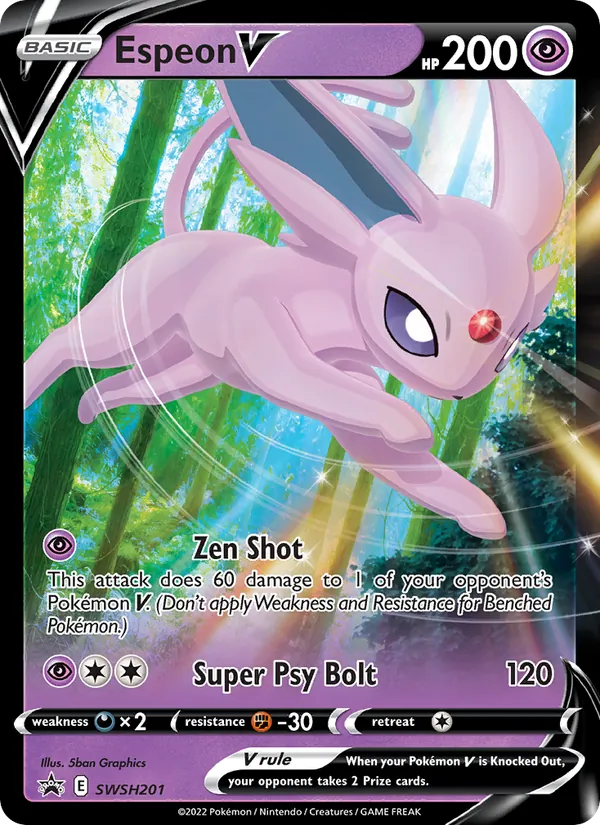 Espeon V, holofoil (swshp-SWSH201_h)