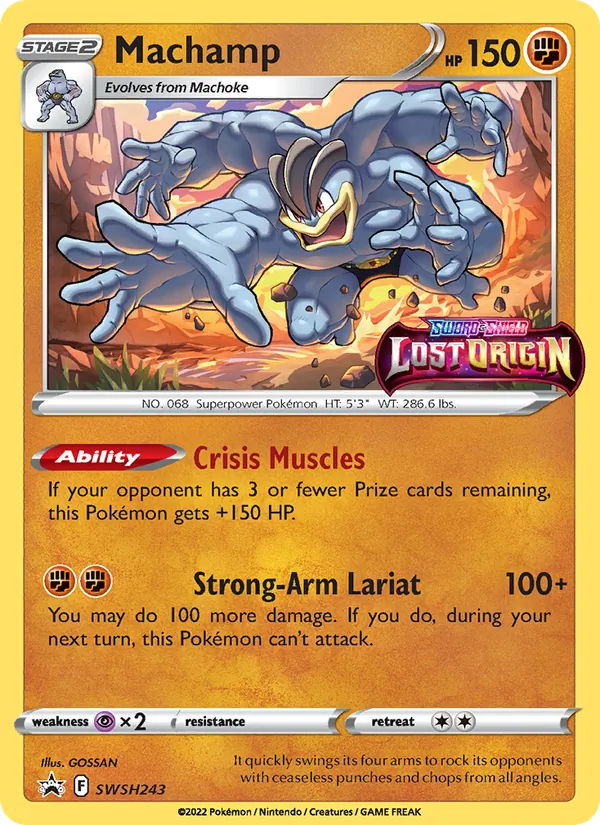 Machamp, holofoil (swshp-SWSH243_h)