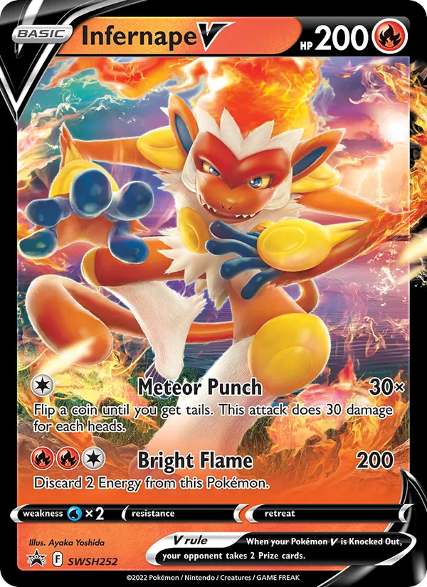 Infernape V, holofoil (swshp-SWSH252_h)