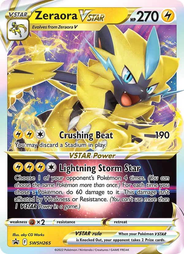 Zeraora VSTAR, holofoil (swshp-SWSH265_h)