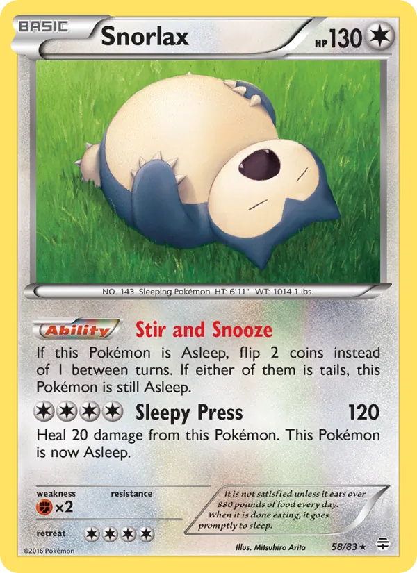 Snorlax, normal (g1-58)
