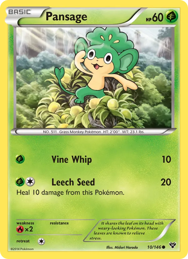 Pansage, normal (xy1-10)