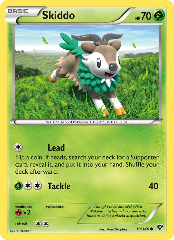 Skiddo, normal (xy1-18)
