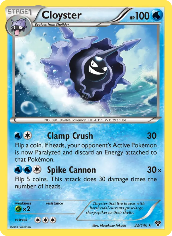 Cloyster, normal (xy1-32)
