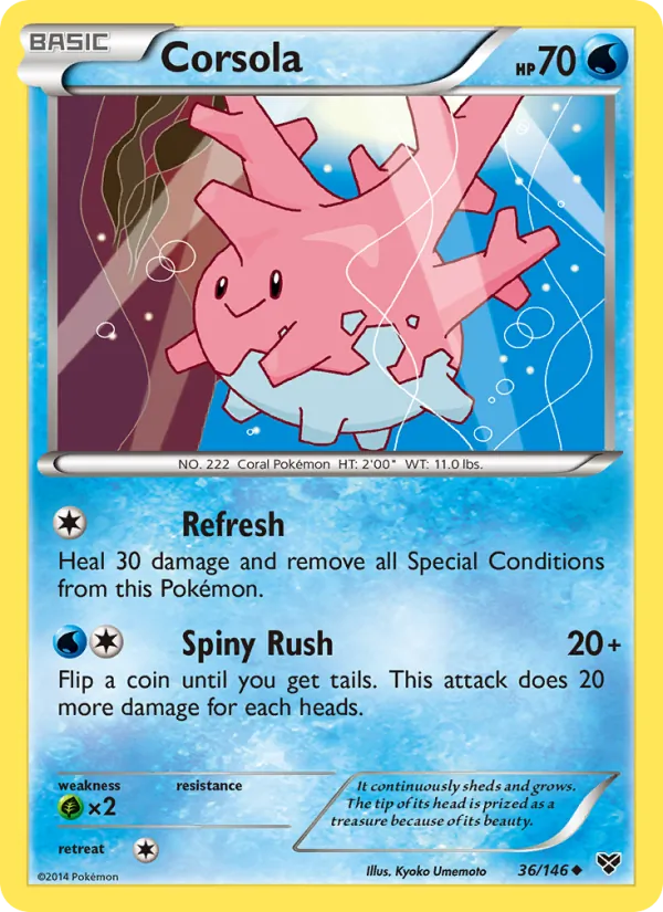 Corsola, normal (xy1-36)