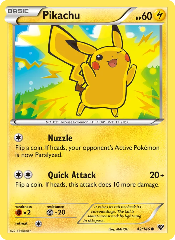 Pikachu, normal (xy1-42)