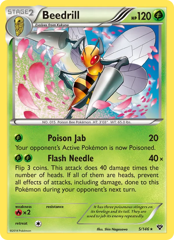 Beedrill, normal (xy1-5)