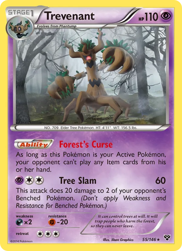 Trevenant, normal (xy1-55)