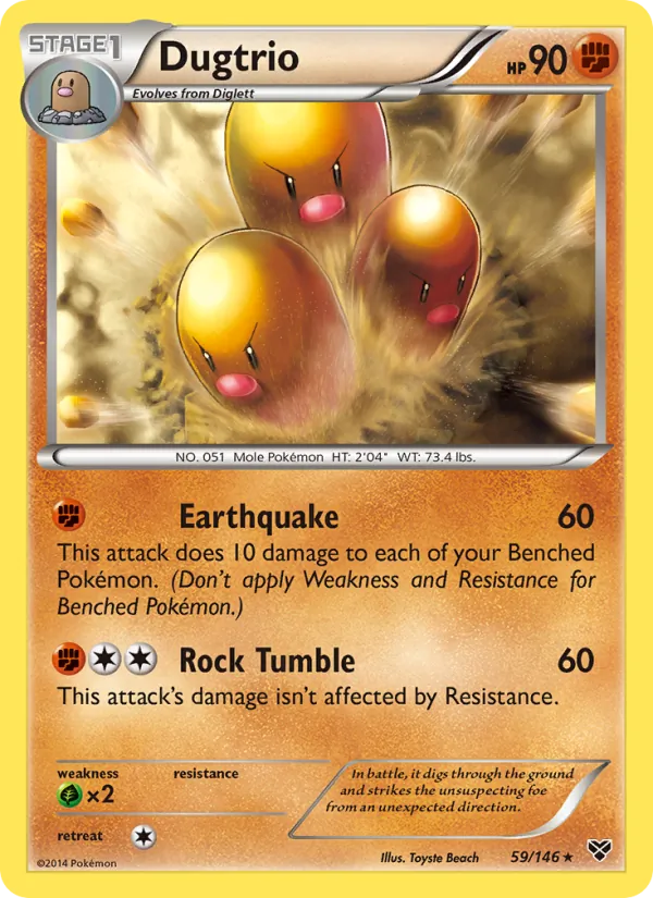 Dugtrio, normal (xy1-59)