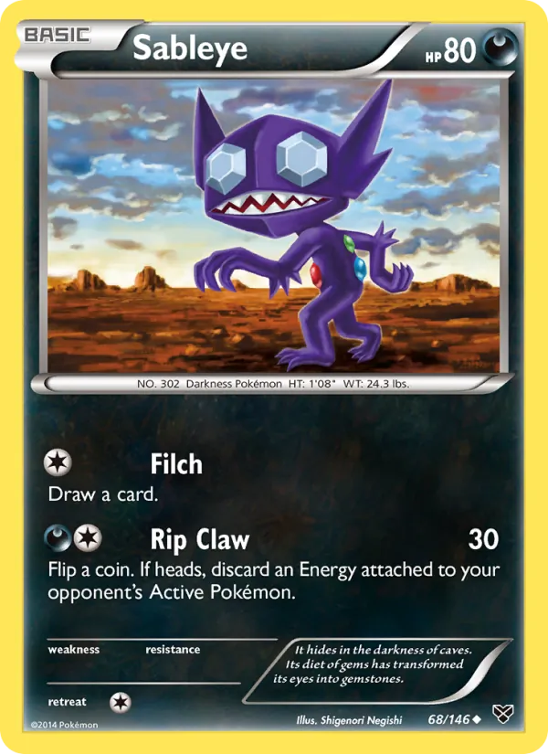 Sableye, normal (xy1-68)