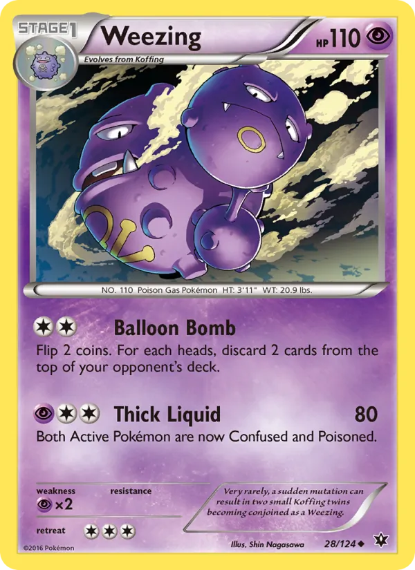 Weezing, normal (xy10-28)