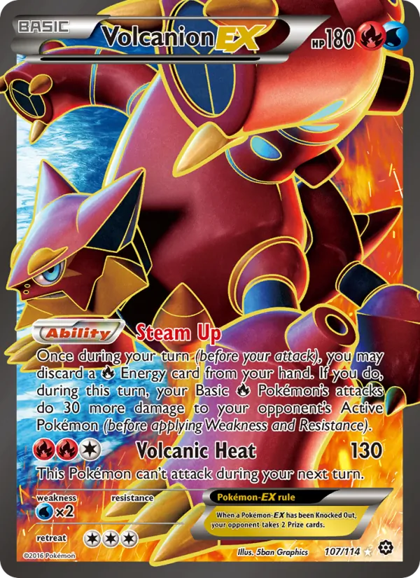 Volcanion EX, normal (xy11-107)
