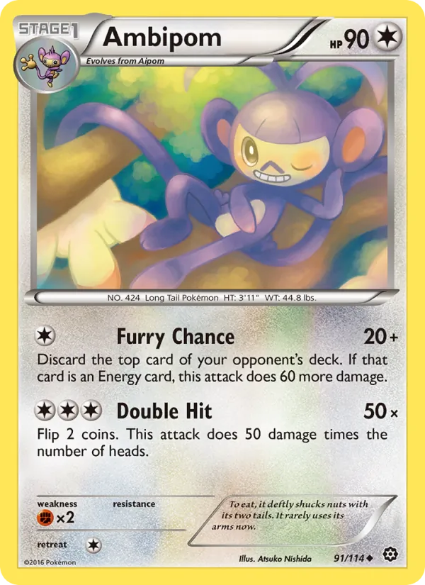 Ambipom, normal (xy11-91)