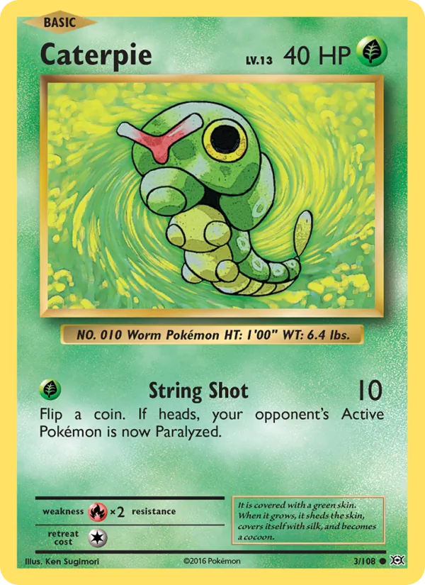 Caterpie, normal (xy12-3)