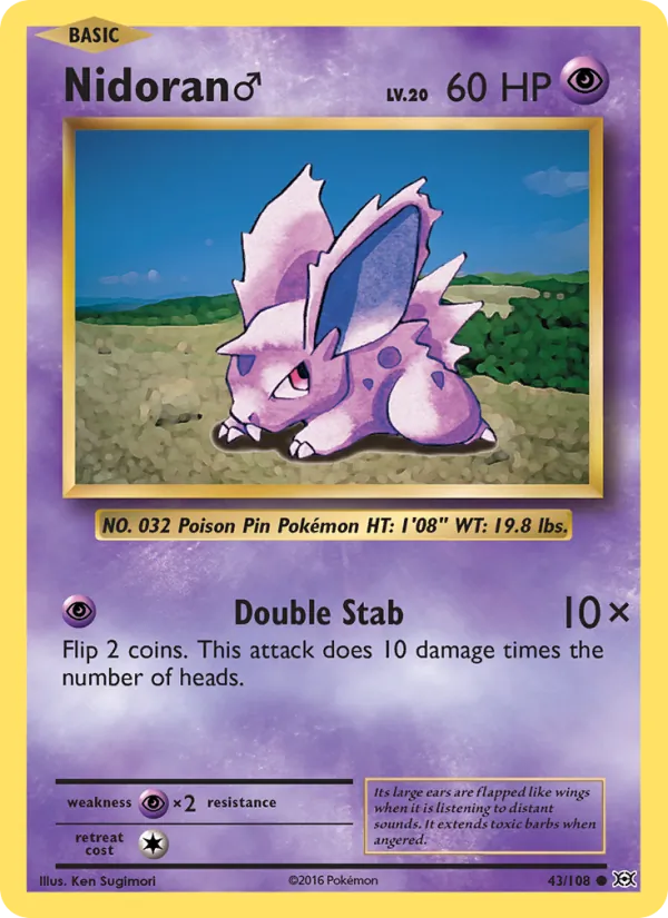 Nidoran♂, normal (xy12-43)