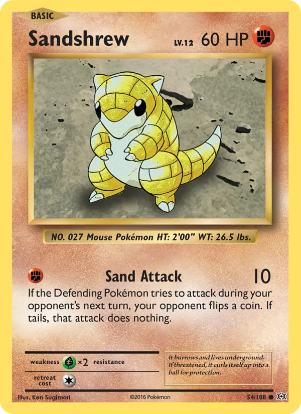 Sandshrew, normal (xy12-54)