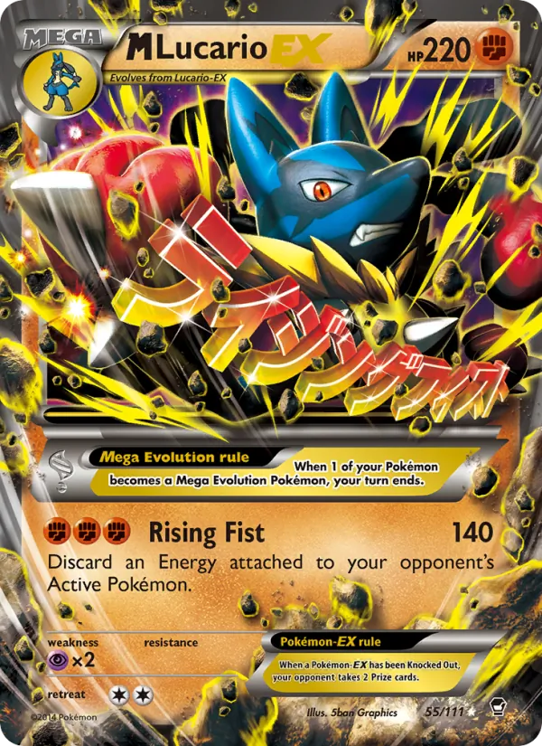 M Lucario EX, normal (xy3-55)