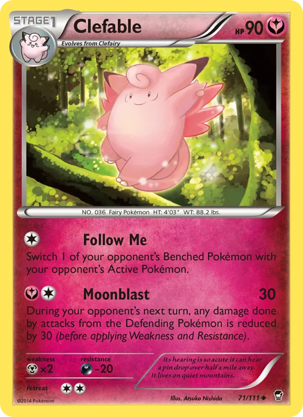 Clefable, normal (xy3-71)