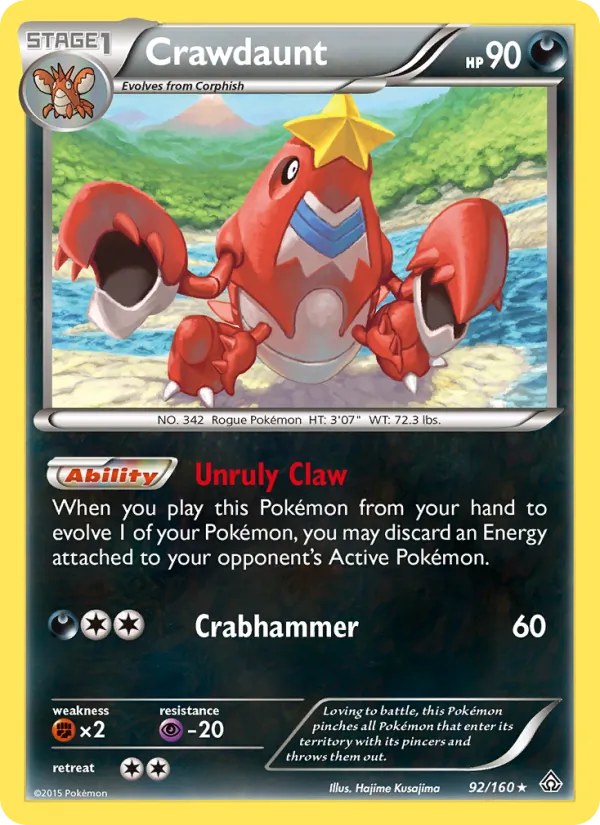 Crawdaunt, normal (xy5-92)