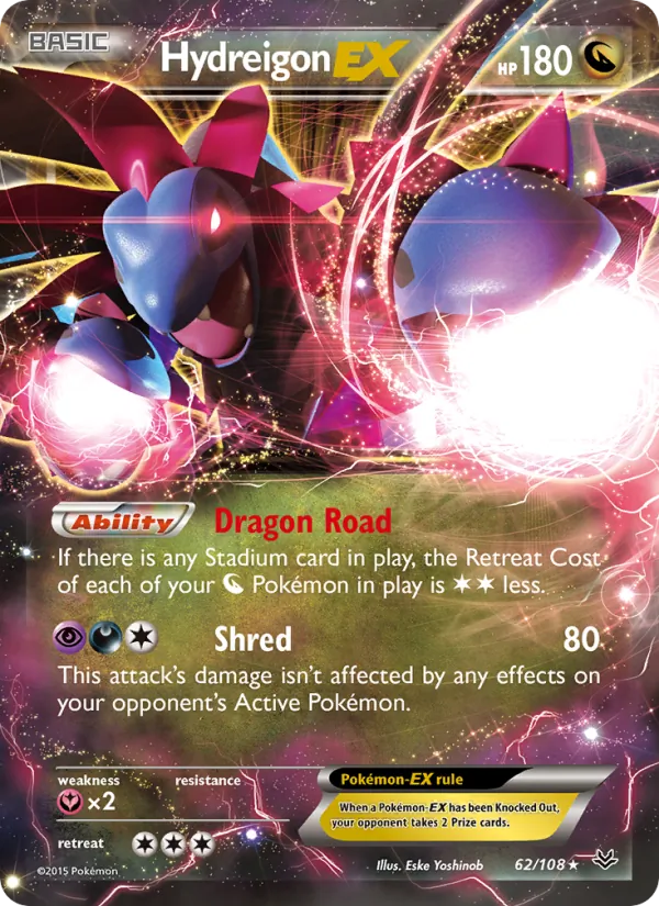 Hydreigon EX, normal (xy6-62)