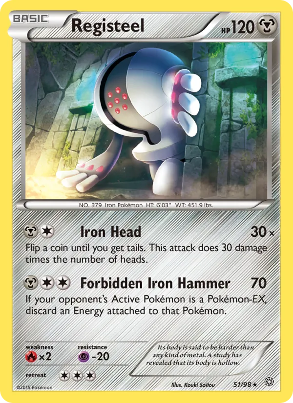 Registeel, normal (xy7-51)