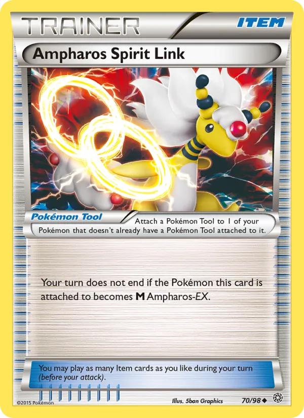 Ampharos Spirit Link, normal (xy7-70)