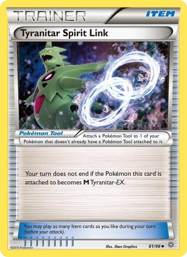 Tyranitar Spirit Link, normal (xy7-81)