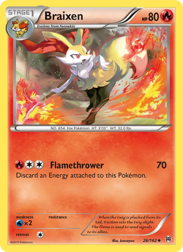 Braixen, normal (xy8-26)