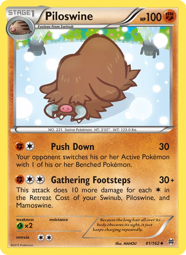 Piloswine, normal (xy8-81)