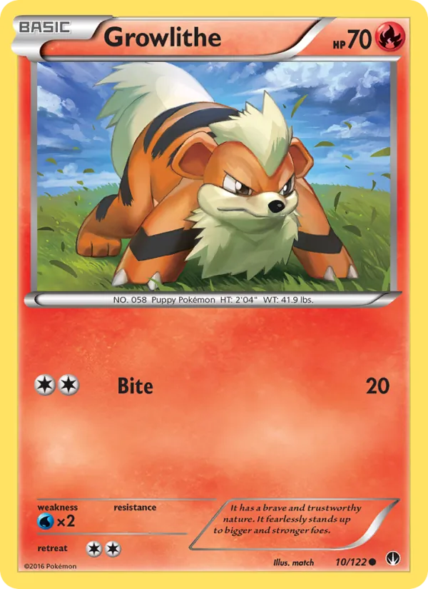 Growlithe, normal (xy9-10)